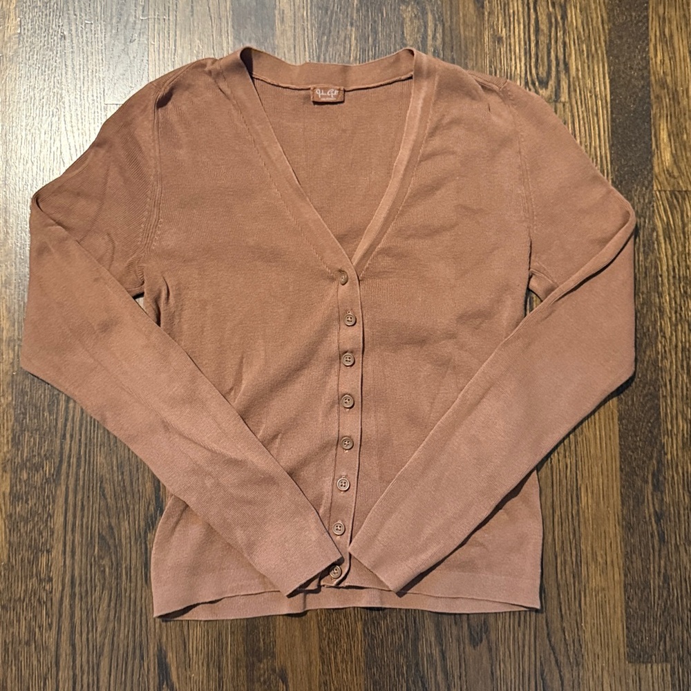 Brandy Melville Tan Knit Cardigan